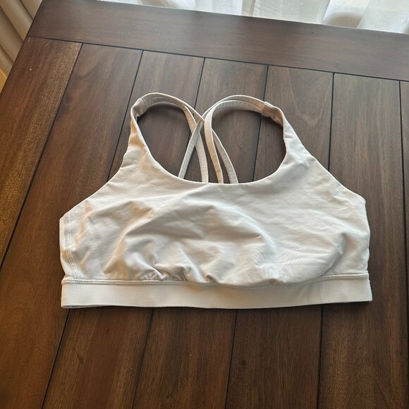 Lululemon EUC Energy Sports Bra White Size 12 - Picture 1 of 14
